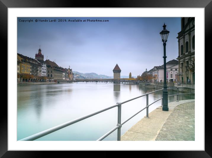 Lucerne Upriver Framed Mounted Print by DiFigiano Photography