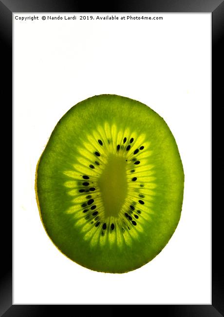 Kiwi Green Framed Print by DiFigiano Photography