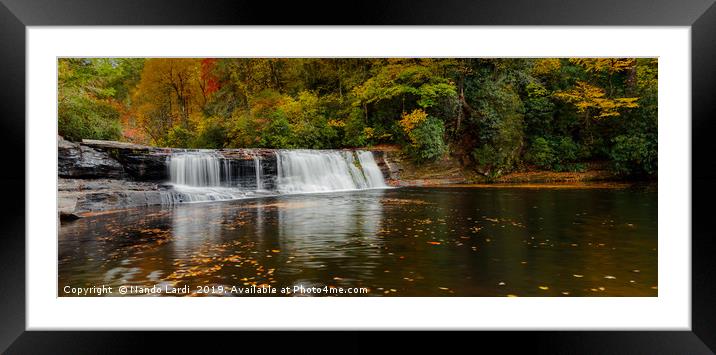 Hooker Falls II Framed Mounted Print by DiFigiano Photography
