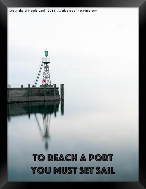 To Reach A Port Framed Print by DiFigiano Photography