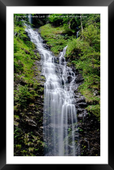 Schmonawald Falls Framed Mounted Print by DiFigiano Photography