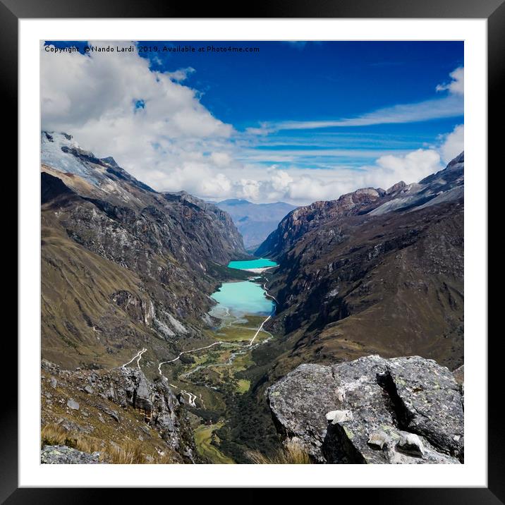 Llanganuco Valley Framed Mounted Print by DiFigiano Photography