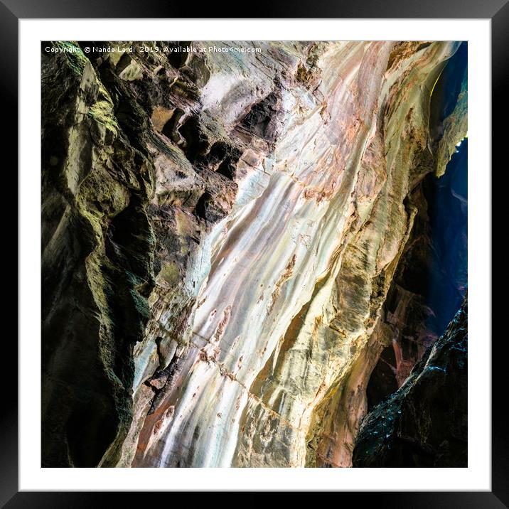 Tamina Gorge 1 Framed Mounted Print by DiFigiano Photography