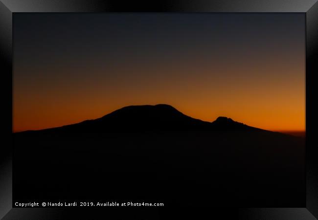 Kilimanjaro Sunrise Framed Print by DiFigiano Photography