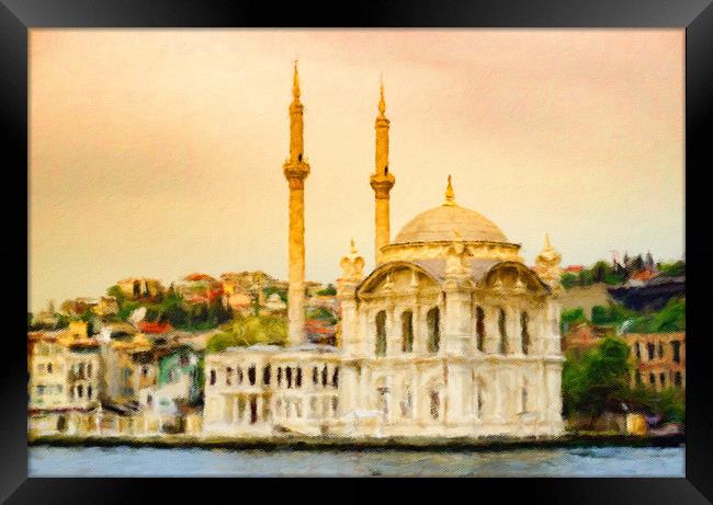 Ortakoy Mosque Framed Print by DiFigiano Photography