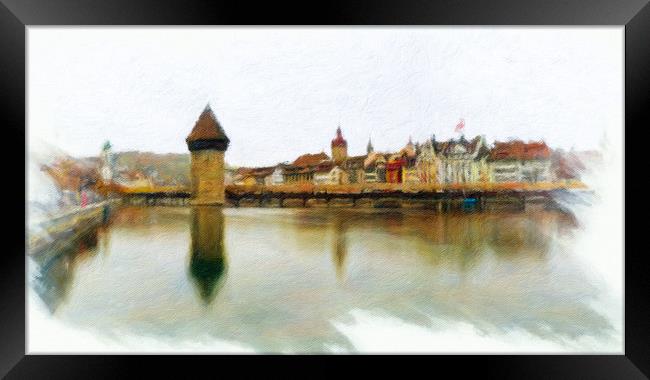 Lucerne Cityscape 2 Framed Print by DiFigiano Photography