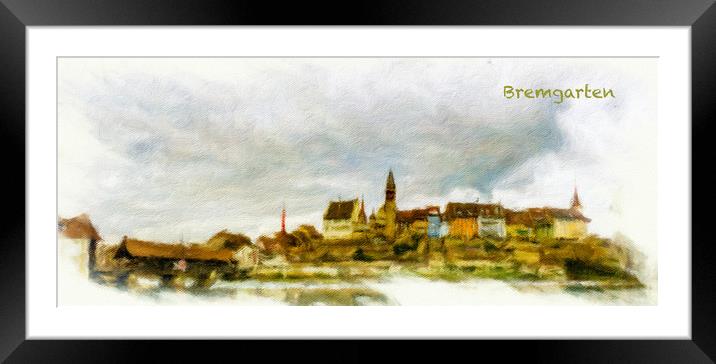 Bremgarten Cityscape 1 Framed Mounted Print by DiFigiano Photography