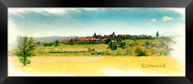 Romont Cityscape 1 Framed Print by DiFigiano Photography
