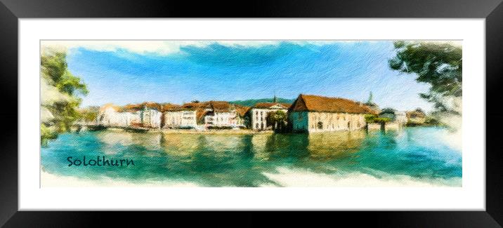 Solothurn Cityscape 1 Framed Mounted Print by DiFigiano Photography