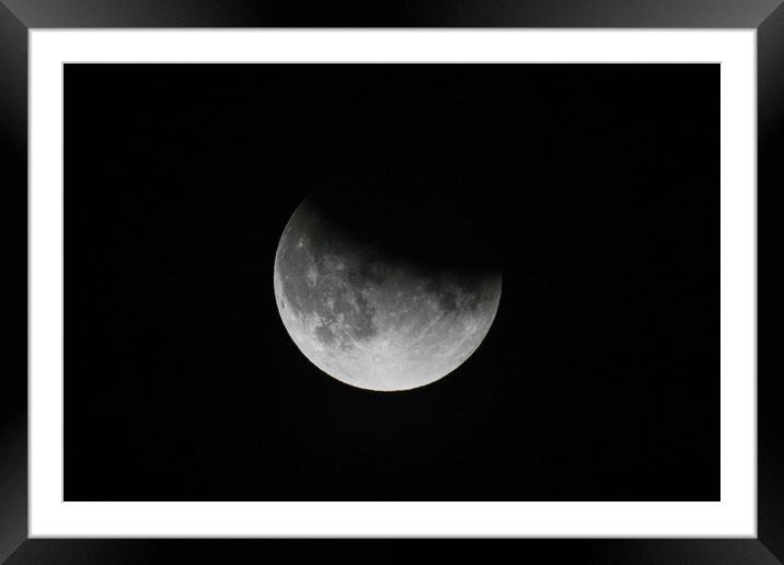 Dark Side Of The Earth Framed Mounted Print by DiFigiano Photography