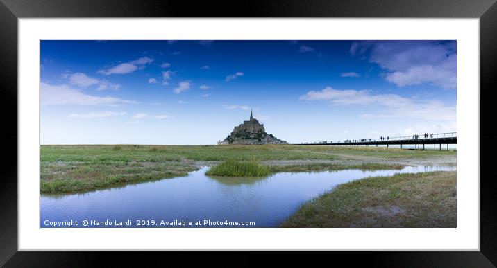 Le Mont Saint-Michel Framed Mounted Print by DiFigiano Photography