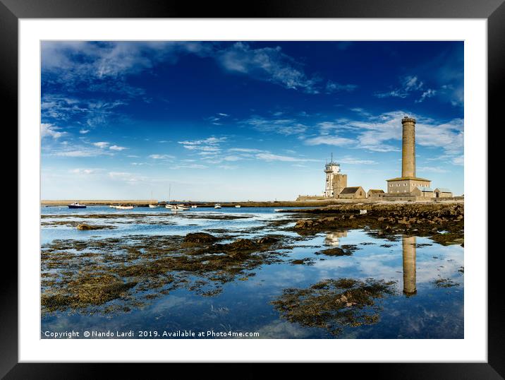 Eckmuehl Lighthouse Framed Mounted Print by DiFigiano Photography