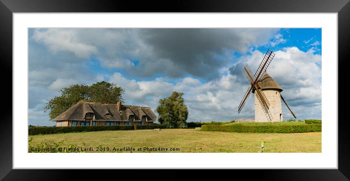 Moulin De Pierre Panorama Framed Mounted Print by DiFigiano Photography