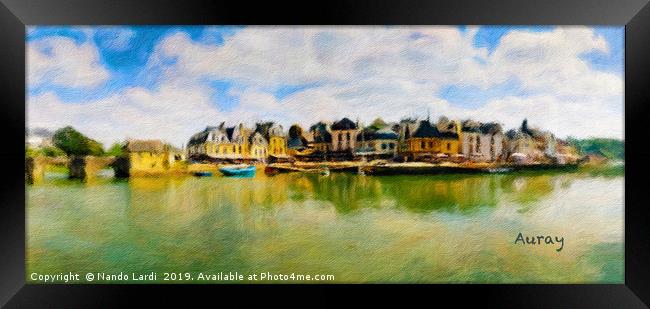 Auray Cityscape 1 Framed Print by DiFigiano Photography