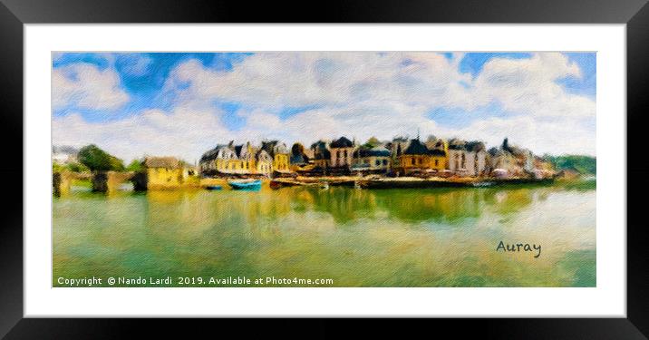 Auray Cityscape 1 Framed Mounted Print by DiFigiano Photography