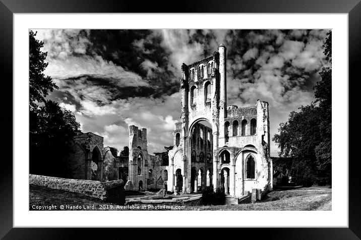 Abbaye de Jumieges 2 Framed Mounted Print by DiFigiano Photography