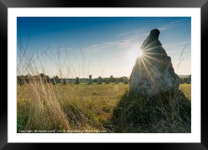Menhirs de Lagatjar 2 Framed Mounted Print by DiFigiano Photography