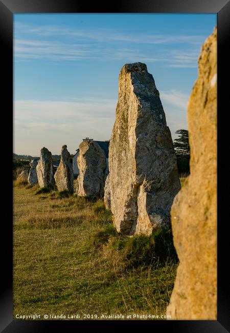 Menhirs de Lagatjar 3 Framed Print by DiFigiano Photography