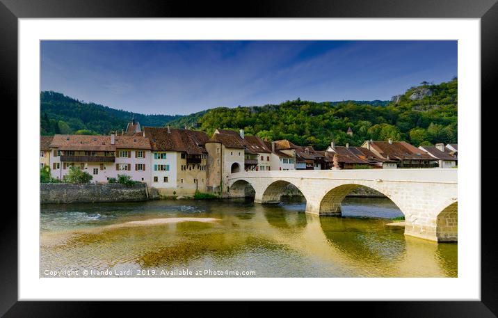 Saint-Ursanne Framed Mounted Print by DiFigiano Photography