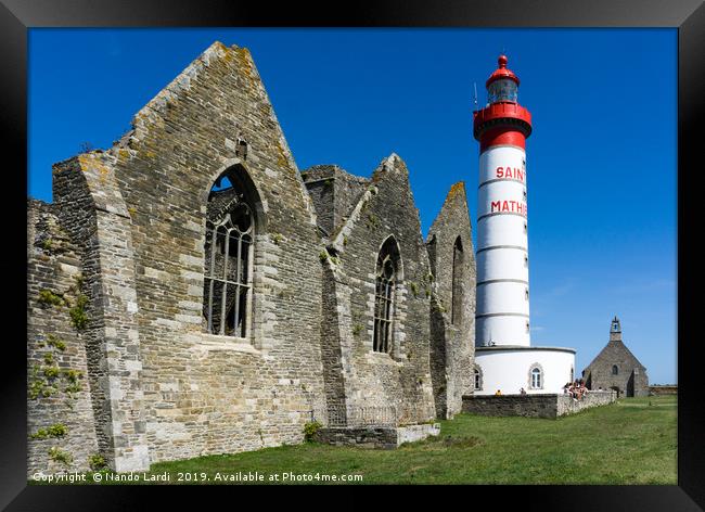 Saint Mathieu Lighthouse Framed Print by DiFigiano Photography