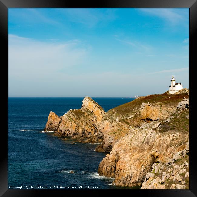 Toulinguet Lighthouse Framed Print by DiFigiano Photography
