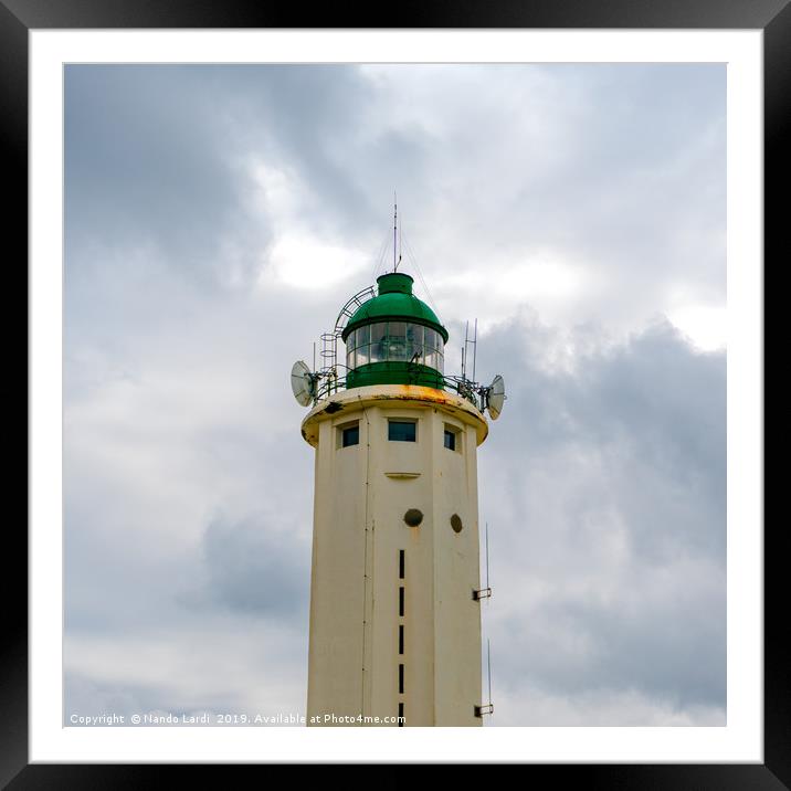 Antifer Lighthouse Framed Mounted Print by DiFigiano Photography