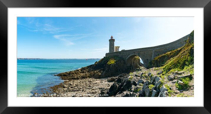 Petit Minou Lighthouse Framed Mounted Print by DiFigiano Photography