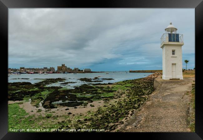 Barfleur Lighthouse Framed Print by DiFigiano Photography