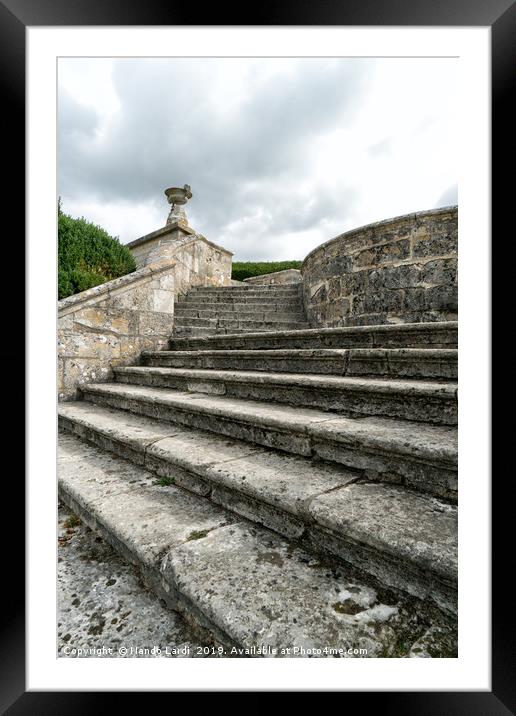 Garden Steps Framed Mounted Print by DiFigiano Photography