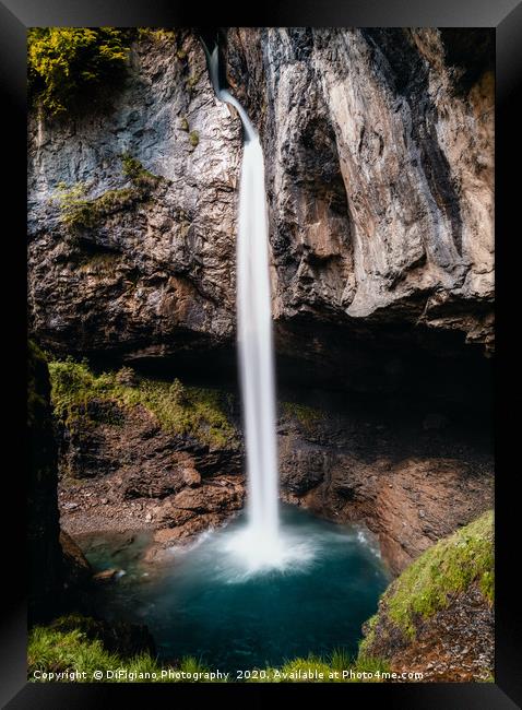 Berglistuber Waterfalls in Switzerland Framed Print by DiFigiano Photography