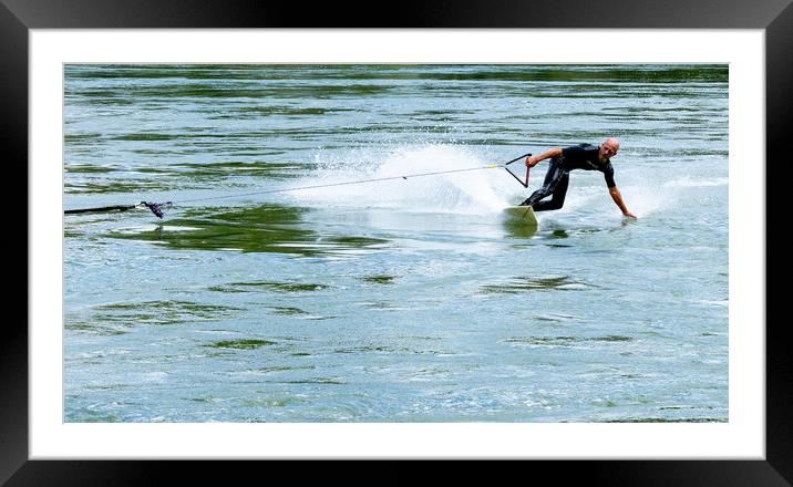 Bungee Surfing Framed Mounted Print by DiFigiano Photography