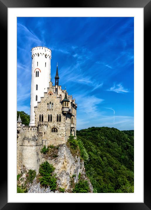 Lichtenstein Castle Framed Mounted Print by DiFigiano Photography