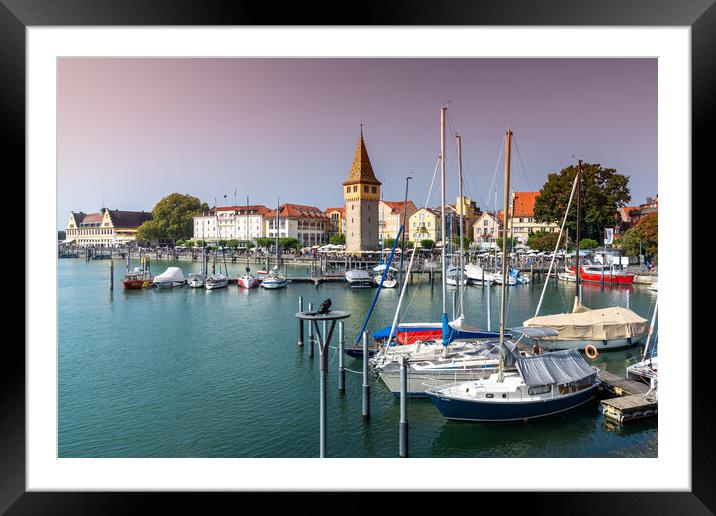 Lindau Harbor Framed Mounted Print by DiFigiano Photography
