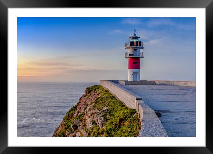 Cabo Ortegal lighthouse on the coast of Galicia Framed Mounted Print by DiFigiano Photography