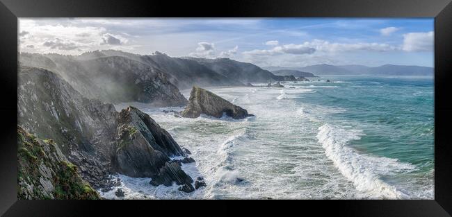 The Cliffs of Loiba Framed Print by DiFigiano Photography