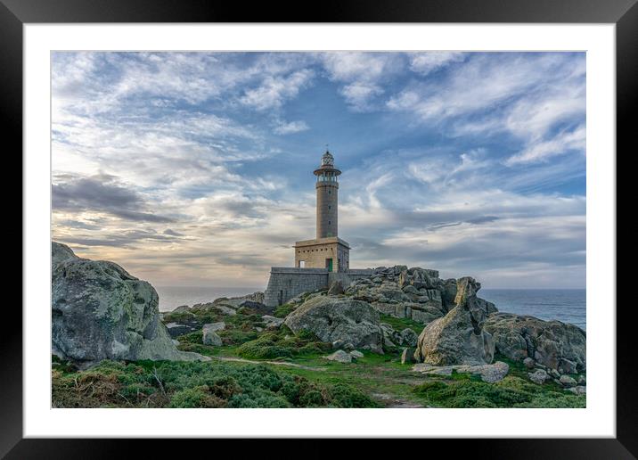 Faro de Punta Nariga Framed Mounted Print by DiFigiano Photography