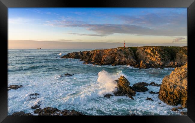 Porto Covo Lighthouse Framed Print by DiFigiano Photography