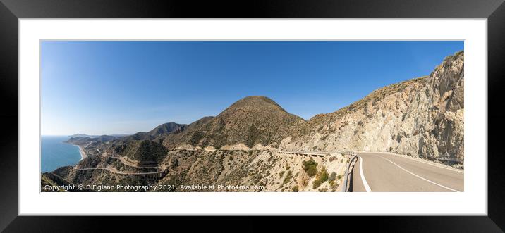 Mojacar Highway Framed Mounted Print by DiFigiano Photography