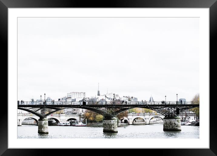 Pont des Arts Bridge Paris Framed Mounted Print by Hannan Images
