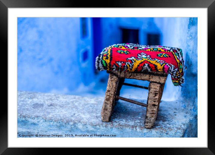 Colour of Chefchaouen Framed Mounted Print by Hannan Images