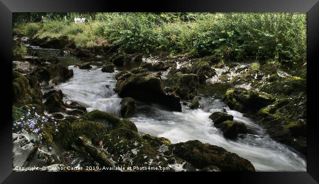 Long exposure rapids Framed Print by Connor Carter