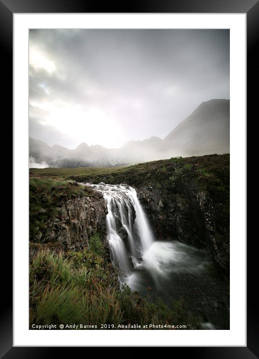Fairy Pools, Glenbrittle  Framed Mounted Print by Andy Barnes