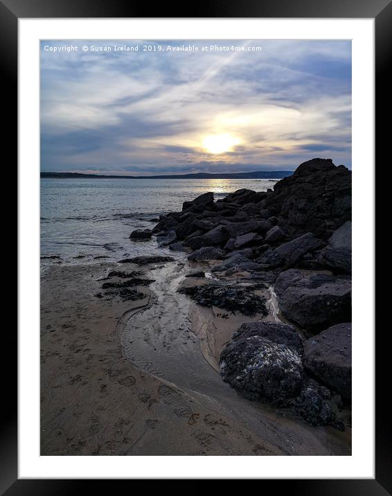 Godrevy Beach Framed Mounted Print by Susan Ireland