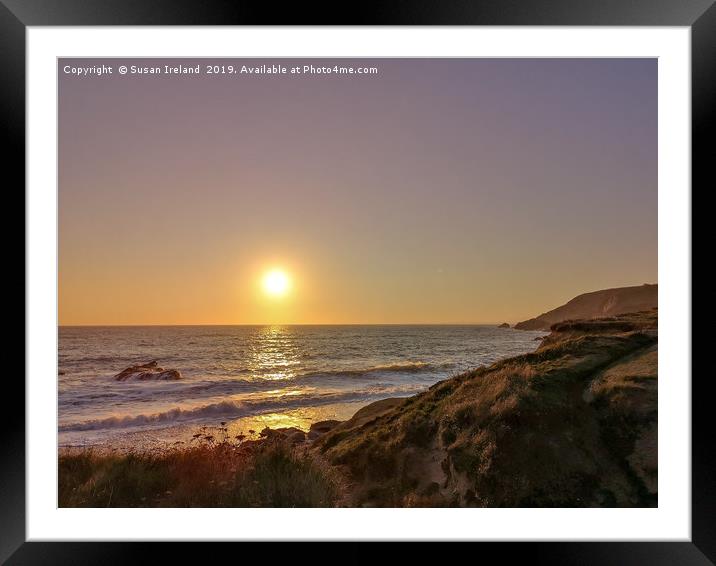 Dollar Cove Sunset Framed Mounted Print by Susan Ireland