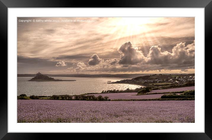 St Michael's Mount fairytale castle,marazion cornw Framed Mounted Print by kathy white