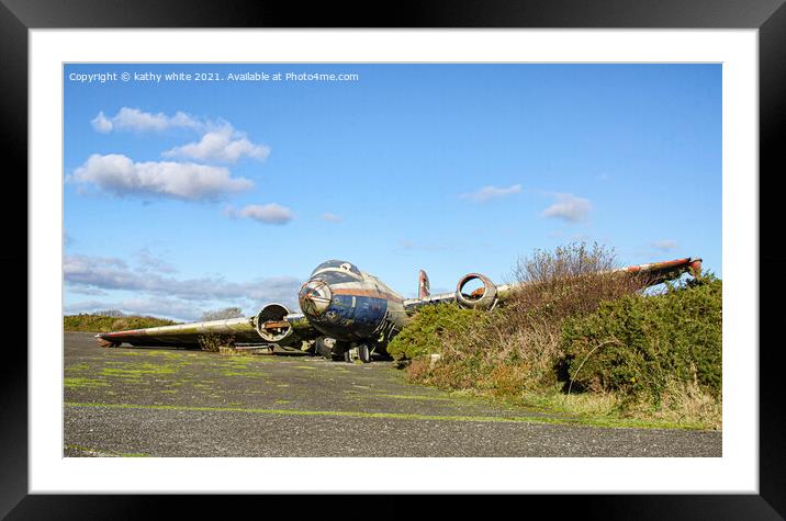 English Electric Canberra Framed Mounted Print by kathy white