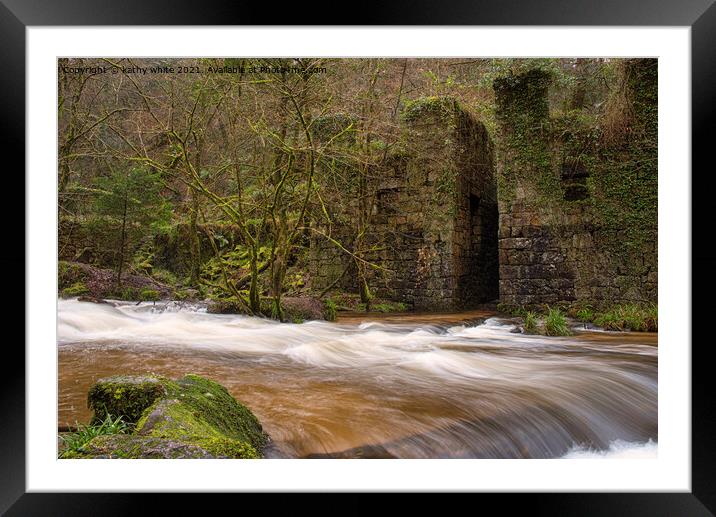 kennal vale Cornwall Framed Mounted Print by kathy white