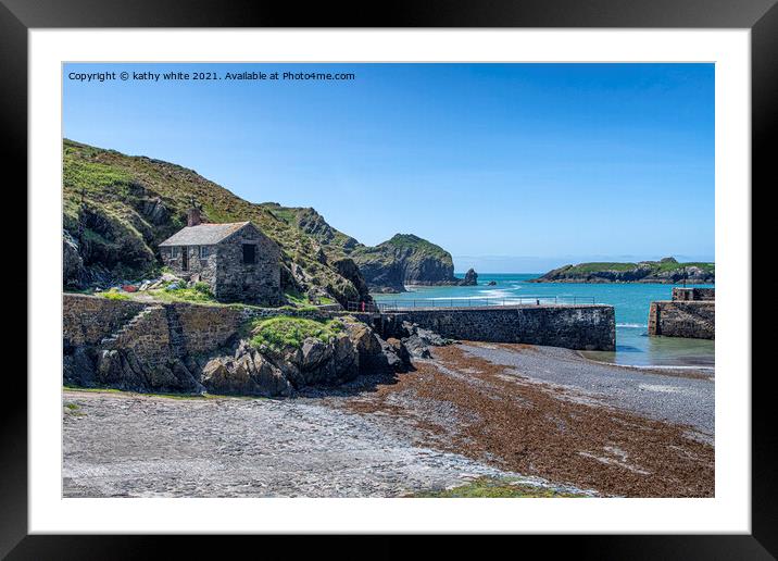Mullion Cornwall Framed Mounted Print by kathy white