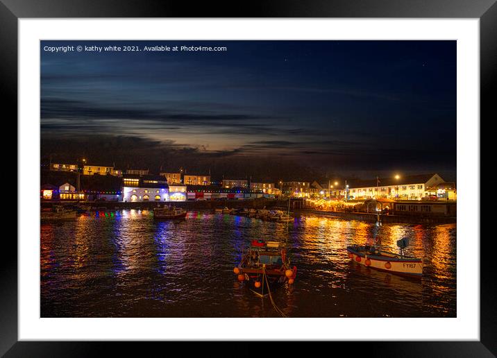 Porthleven Cornwall,The Mussel Shoal  Framed Mounted Print by kathy white