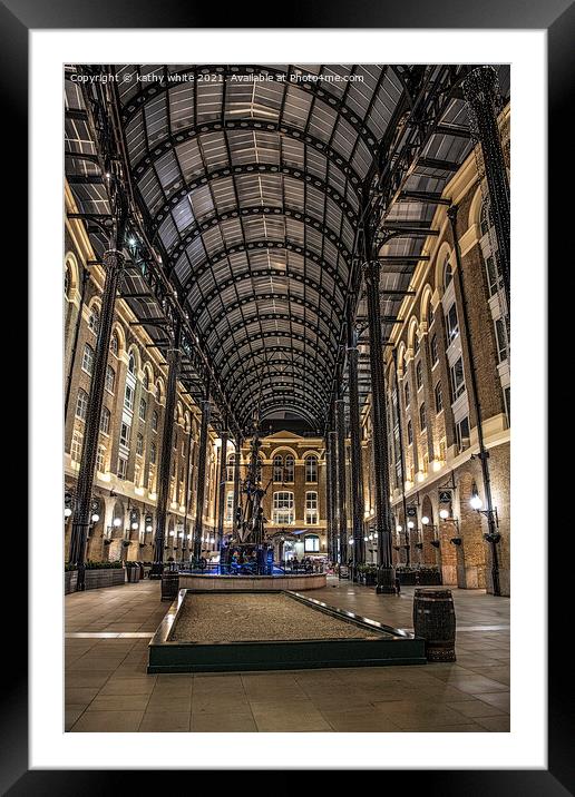 Hay's Galleria,Larder of London  Framed Mounted Print by kathy white